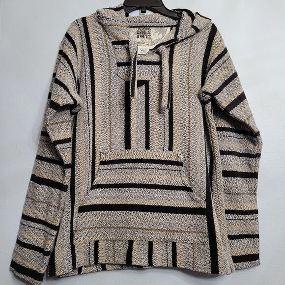 The Original Senor Lopez Mexican Baja Hoodie Poncho Size Large - Picture 1 of 5